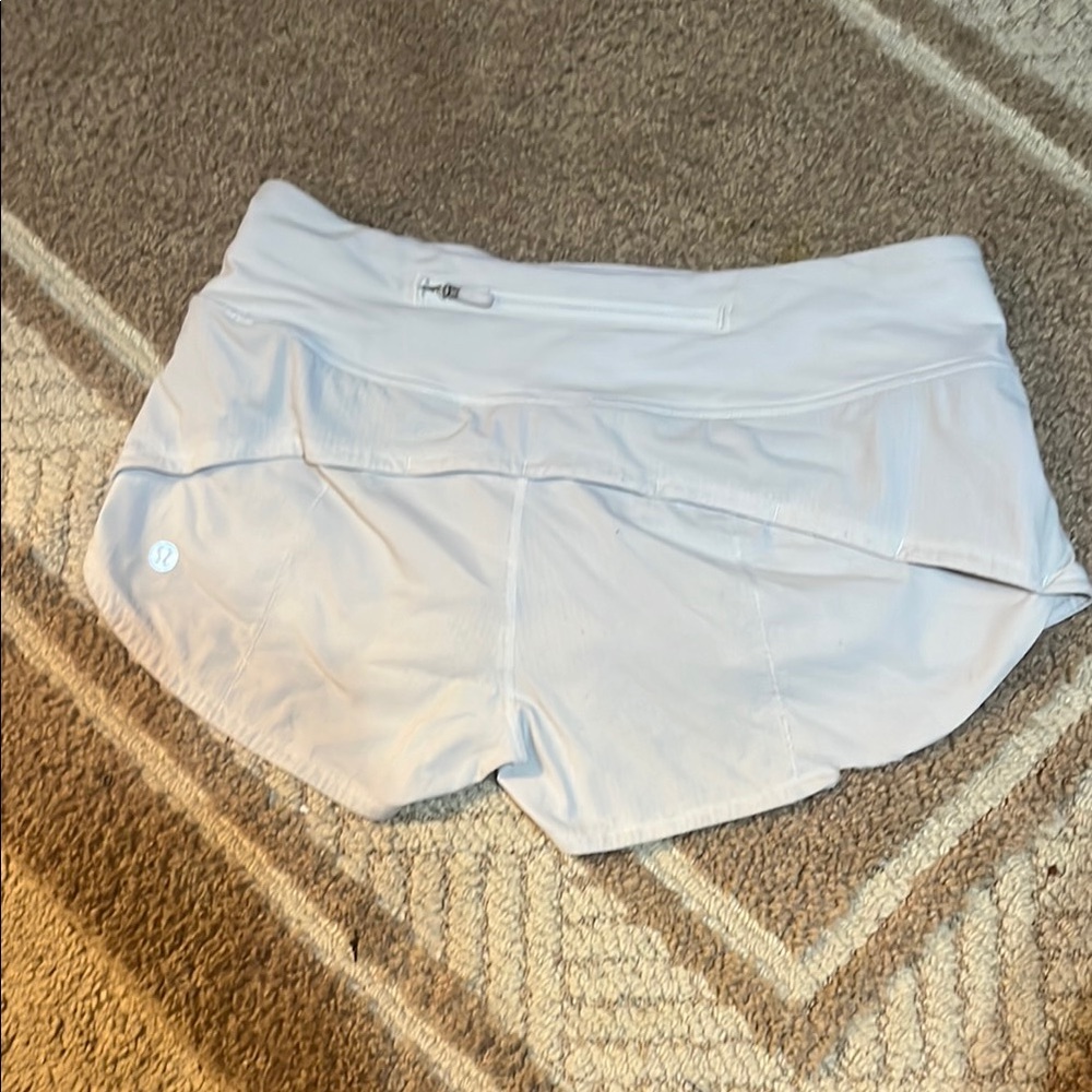 lululemon athletica White speed up Shorts